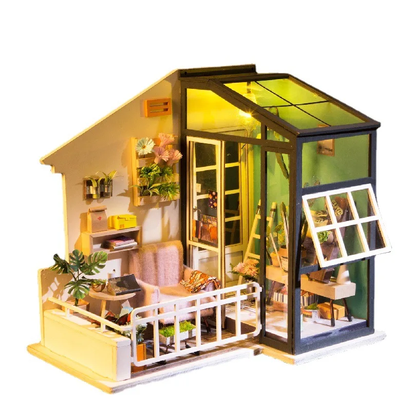 New Art House Creative Festival Gift Handmade Diy Hut Pure Handmade Assembled Model With Lights Home Ornaments Toy Birthday Gift
New Art House Creative Festival Gift Handmade Diy Hut Pure Handmade Assembled Model With Lights Home Ornaments Toy Birthday Gift