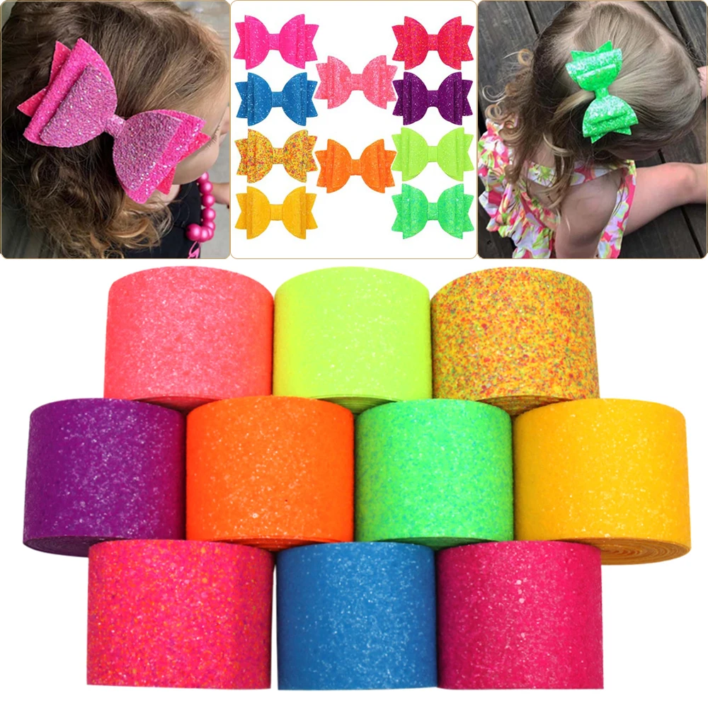Cheerbows 2yards/75mm Neon Chunky Glitter Ribbon Shiny DIY Hairbows Ribbon Handmade Bags Shoes Materials Gifts Packing Wrapping 
Cheerbows 2yards/75mm Neon Chunky Glitter Ribbon Shiny DIY Hairbows Ribbon Handmade Bags Shoes Materials Gifts Packing Wrapping