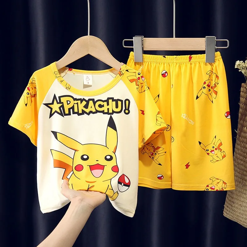 2022 New Pokemon Summer Children's Pajamas Set Boys Girls Cartoon Comfortable Kawaii Pikachu Baby Gift Clothing Homewear Wholesa
2022 New Pokemon Summer Children's Pajamas Set Boys Girls Cartoon Comfortable Kawaii Pikachu Baby Gift Clothing Homewear Wholesa
