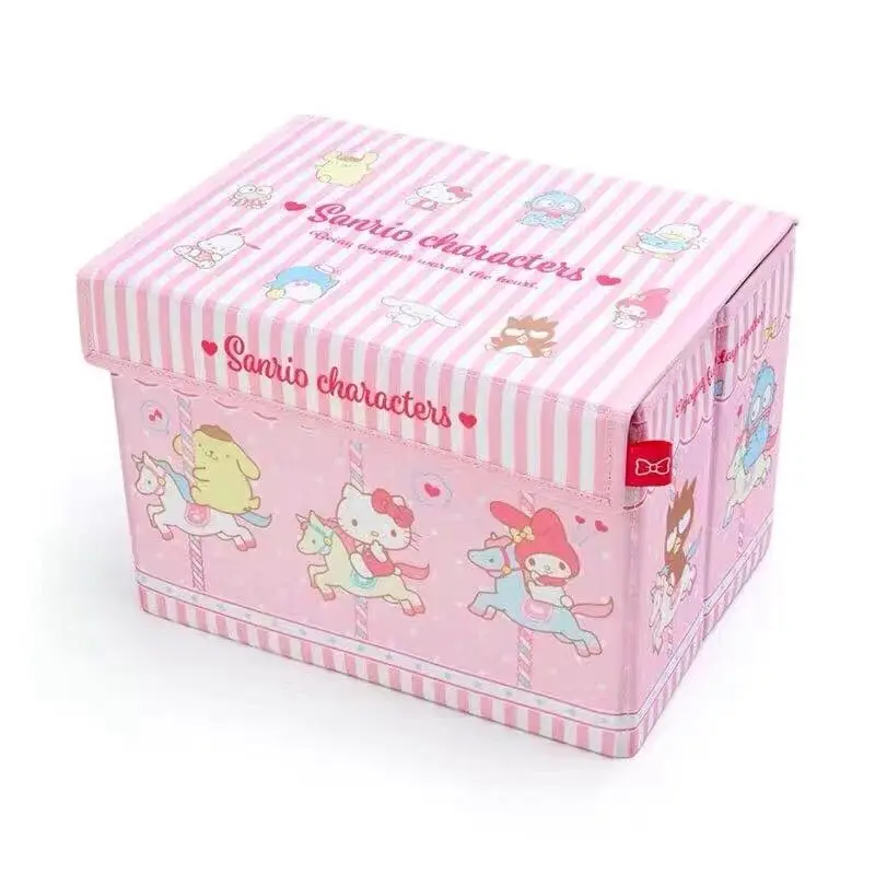 Sanrio Folding Storage Organiser Kawaii Kuromi Pompompurin Cartoon Cinnamoroll Oxford Desktop Cosmetic Storage Boxs Toy for Girl
Sanrio Folding Storage Organiser Kawaii Kuromi Pompompurin Cartoon Cinnamoroll Oxford Desktop Cosmetic Storage Boxs Toy for Girl