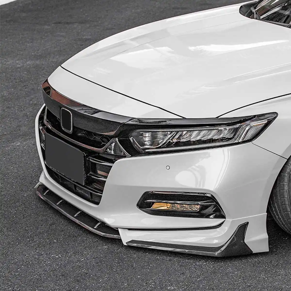 Newest ACR Style Designed 3 Piece Car Front Bumper Splitter Lip Diffuser Body Kit Spoiler Guard for Honda Accord 18-2020
Newest ACR Style Designed 3 Piece Car Front Bumper Splitter Lip Diffuser Body Kit Spoiler Guard for Honda Accord 18-2020