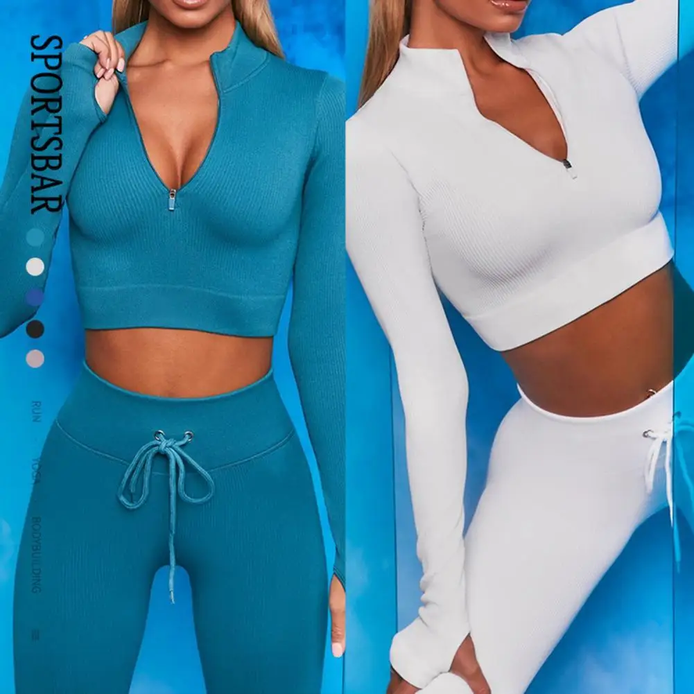 Quick-drying Yoga Tracksuit Solid Color Sportswear Front Zipper Women Yoga Outfits for Sports
Quick-drying Yoga Tracksuit Solid Color Sportswear Front Zipper Women Yoga Outfits for Sports