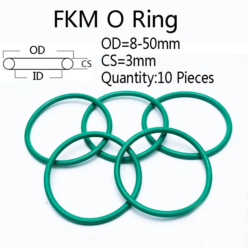 10 шт. уплотнительное кольцо CS 3 мм OD 3-50 мм зеленый FKM флюоровое резиновое уплотнительное кольцо механическое уплотнение устойчивое к высоким температурам
10 шт. уплотнительное кольцо CS 3 мм OD 3-50 мм зеленый FKM флюоровое резиновое уплотнительное кольцо механическое уплотнение устойчивое к высоким температурам