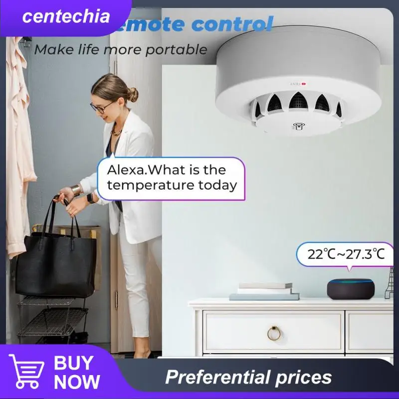 2 In 1 Thermohygrometer 120ma Tuya Wifi Smoke Detector Voice Control Temperature And Humidity Sensor Low Battery Reminder 2.4ghz
2 In 1 Thermohygrometer 120ma Tuya Wifi Smoke Detector Voice Control Temperature And Humidity Sensor Low Battery Reminder 2.4ghz