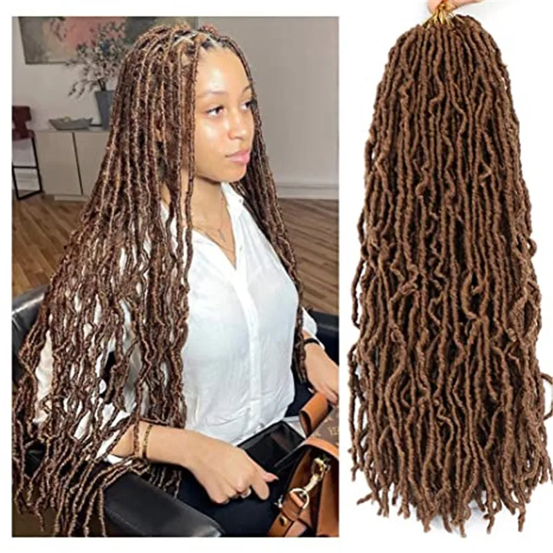 Kong&Li 18Inch Curly Dreadlocks Faux Locs Hair Synthetic Extened Soft Nu Locs Crochet Braids Hair Crochet Hair African Roots
Kong&Li 18Inch Curly Dreadlocks Faux Locs Hair Synthetic Extened Soft Nu Locs Crochet Braids Hair Crochet Hair African Roots
