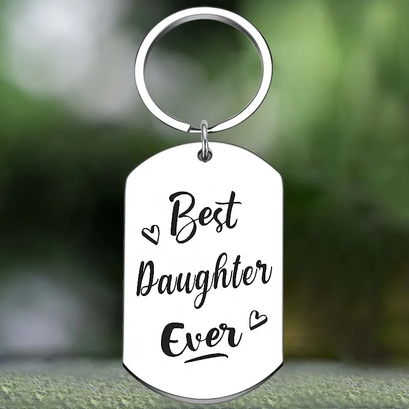Cute I Love You Daughter Keychain Best Daughter ever Key Chain Pendant Jewelry Daughter Graduation Birthday Gift
Cute I Love You Daughter Keychain Best Daughter ever Key Chain Pendant Jewelry Daughter Graduation Birthday Gift