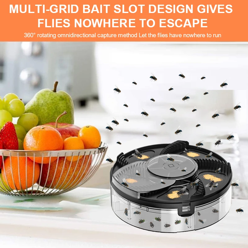 USB Rechargeable Electric Fly Trap Device Indoor Outdoor Pest Control Catcher Safety Insect Pest Flytrap For Kitchen Garden
USB Rechargeable Electric Fly Trap Device Indoor Outdoor Pest Control Catcher Safety Insect Pest Flytrap For Kitchen Garden