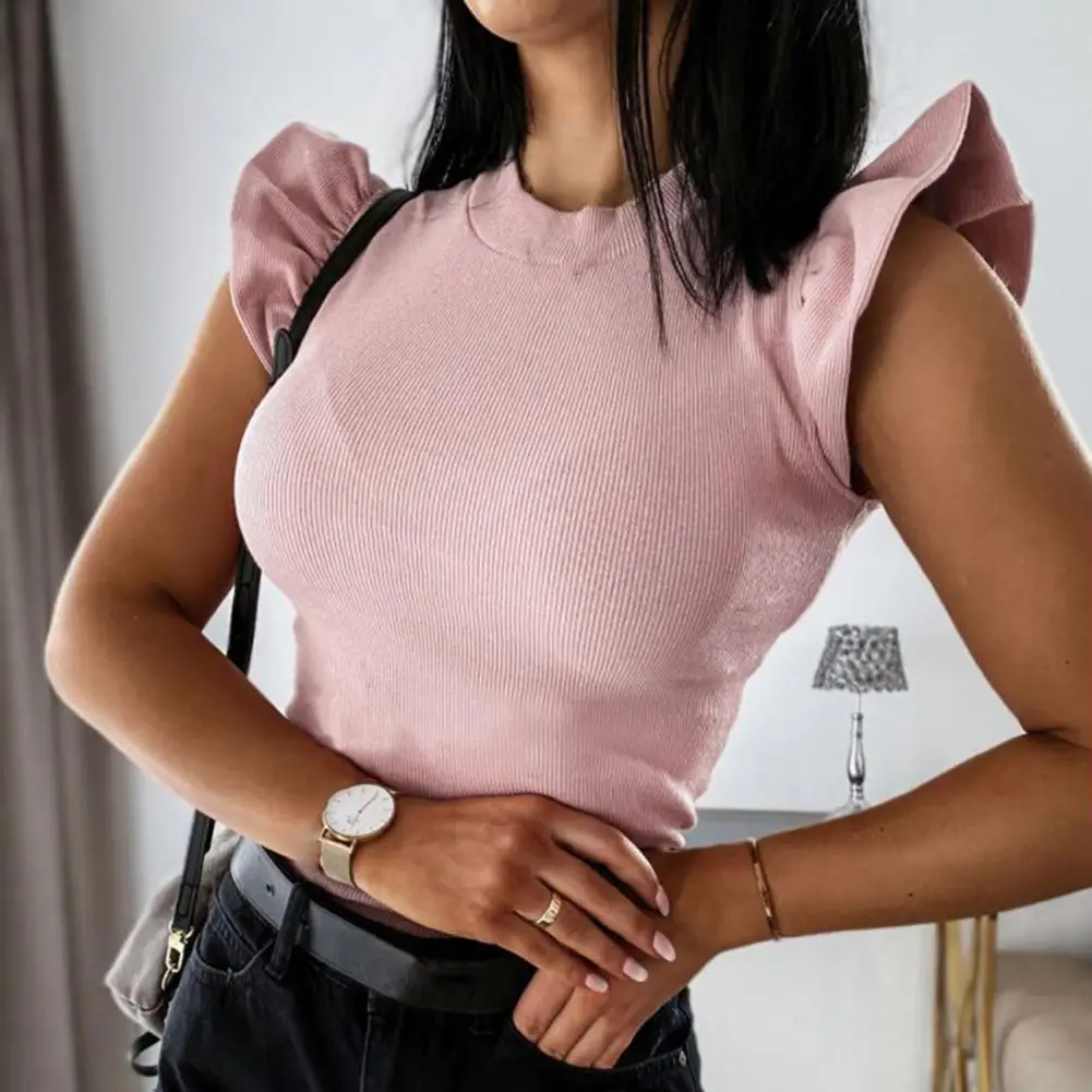 Ladies Top Splicing Design Women Top Skin-friendly Breathable Thin Texture Ladies Top
Ladies Top Splicing Design Women Top Skin-friendly Breathable Thin Texture Ladies Top