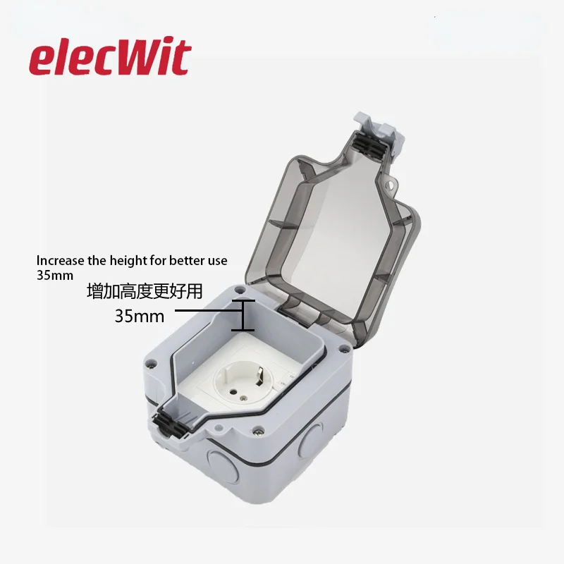 European standard German indicator switch heighten outdoor waterproof switch socket box outdoor garden waterproof switch socket
European standard German indicator switch heighten outdoor waterproof switch socket box outdoor garden waterproof switch socket