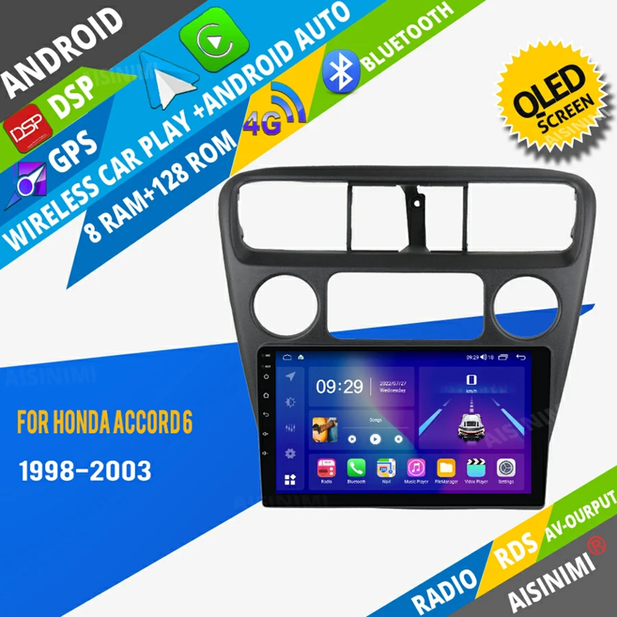 AISINIMI Android Car Dvd Player navigation For Honda Accord 6 1998 - 2003 car radio Car Audio Gps Multimedia Stereo Monitor
AISINIMI Android Car Dvd Player navigation For Honda Accord 6 1998 - 2003 car radio Car Audio Gps Multimedia Stereo Monitor