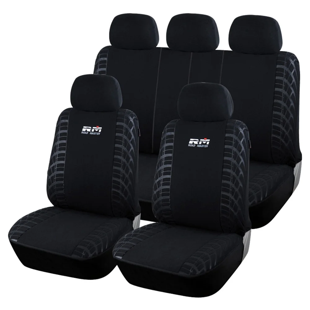 

QX.COM Full Coverage Flax Fiber Auto Seats Covers Linen Breathable Car Seat Cover For Mercedes Benz Gl X164 Gla X156 Cla