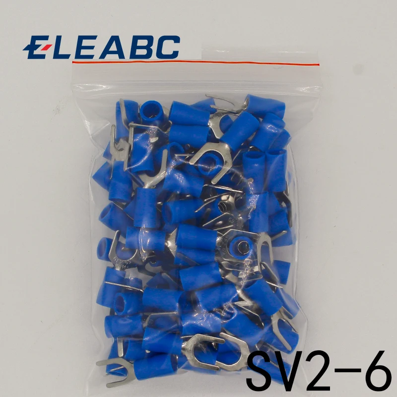 SV2-6 Blue insulation Furcate Terminal Cable Connector Wire Connector 100PCS/Pack SV2.5-6 SV
SV2-6 Blue insulation Furcate Terminal Cable Connector Wire Connector 100PCS/Pack SV2.5-6 SV