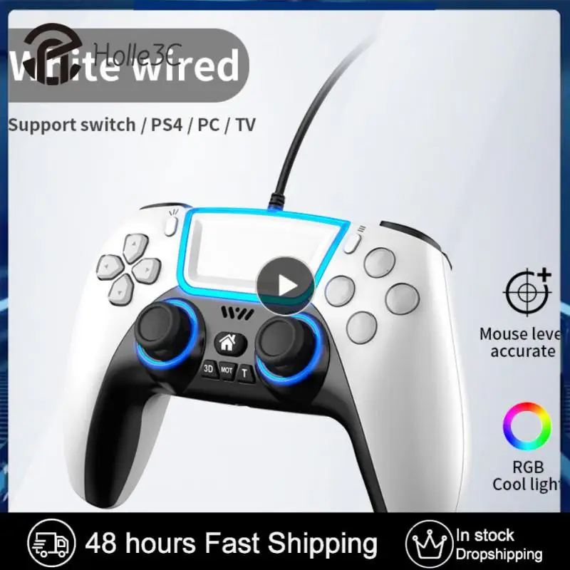 Six-axis Wired Gamepad Multi-platform Compatible Back Extension Key Gamepad With Vibration Game Controller For Switch
Six-axis Wired Gamepad Multi-platform Compatible Back Extension Key Gamepad With Vibration Game Controller For Switch