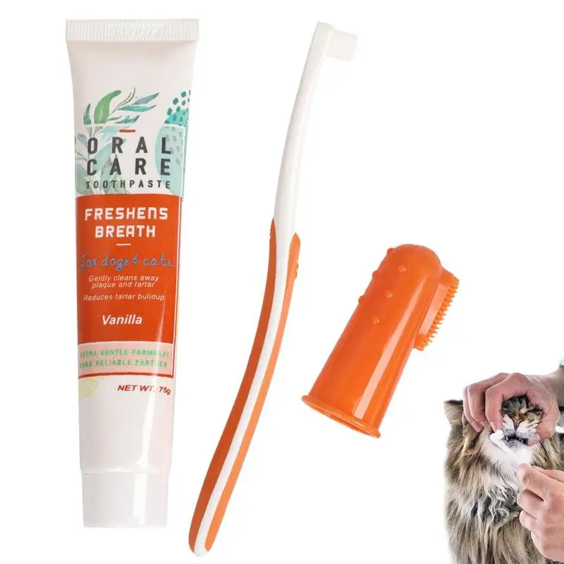 Dog Toothbrush Kit Cat Toothpaste And Finger Brush Finger Brush For Dogs Teeth And Toothpaste Pet Oral Teeth And Gum Care
Dog Toothbrush Kit Cat Toothpaste And Finger Brush Finger Brush For Dogs Teeth And Toothpaste Pet Oral Teeth And Gum Care