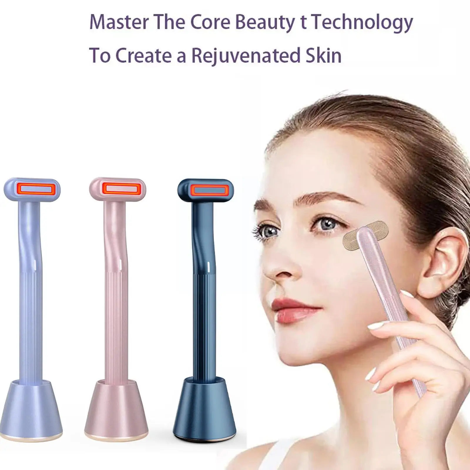 New Upgraded Therapeutic Warmth Face Massage Red LED Wrinkles Face Reduce Wand Tools Anti-Aging 4-in-1 Care Light Skincare W8M6
New Upgraded Therapeutic Warmth Face Massage Red LED Wrinkles Face Reduce Wand Tools Anti-Aging 4-in-1 Care Light Skincare W8M6