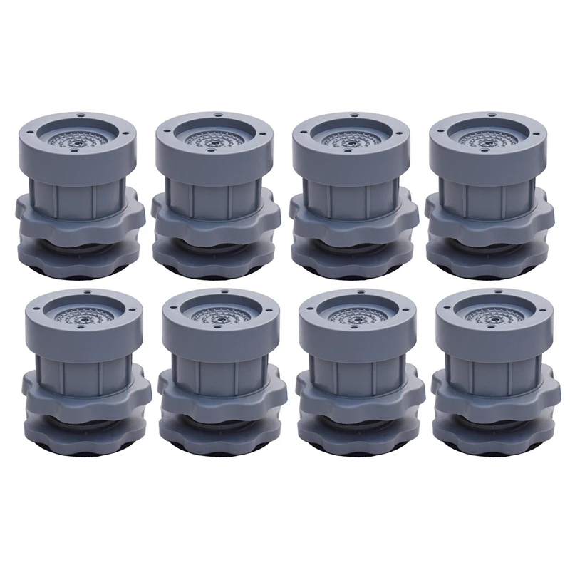 8PC Adjustable Heighten Washing Machine Anti Vibration Pad Shock Non Slip Feet Mat Fridge Floor Furniture Protector-Gray
8PC Adjustable Heighten Washing Machine Anti Vibration Pad Shock Non Slip Feet Mat Fridge Floor Furniture Protector-Gray