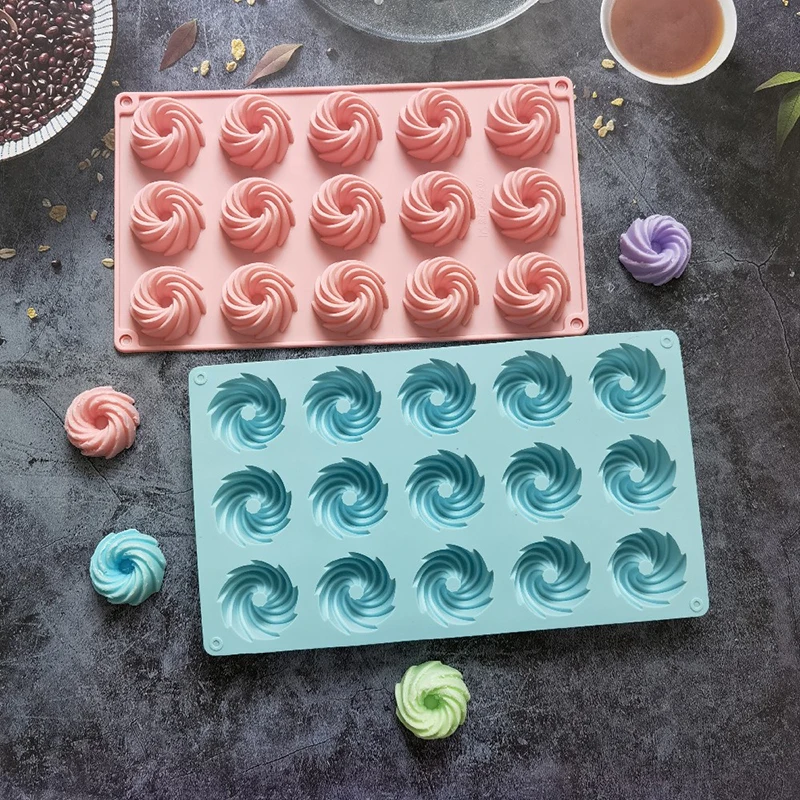15-link Spiral Cake Mould Silicone Candy Pudding Biscuit Chocolate Mousse Cake Mould Home Kitchen Cake Baking Decoration Tools
15-link Spiral Cake Mould Silicone Candy Pudding Biscuit Chocolate Mousse Cake Mould Home Kitchen Cake Baking Decoration Tools