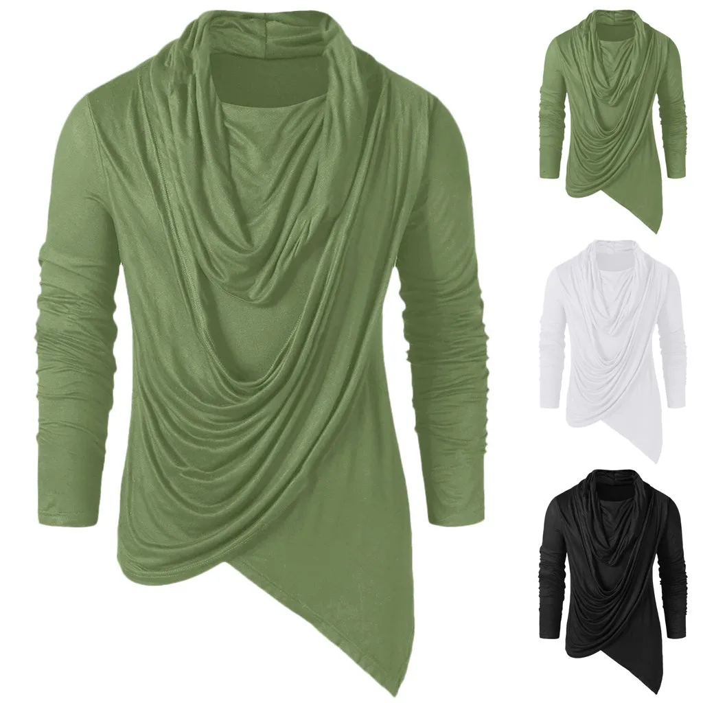 Solid Long Sleeve Tops Shirts Men Winter Vintage Asymmetric Pile Heap Collar Shirt Durable Daily Wear Regular Length Men Shirts
Solid Long Sleeve Tops Shirts Men Winter Vintage Asymmetric Pile Heap Collar Shirt Durable Daily Wear Regular Length Men Shirts
