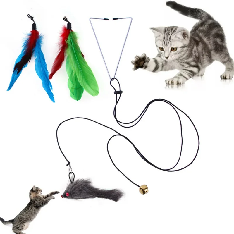 Pet Cat Automatic Interactive Toy Adjustable Hanging Door Triangle Hook Cat Stick Elastic Rope Cat Teaser Toys
Pet Cat Automatic Interactive Toy Adjustable Hanging Door Triangle Hook Cat Stick Elastic Rope Cat Teaser Toys