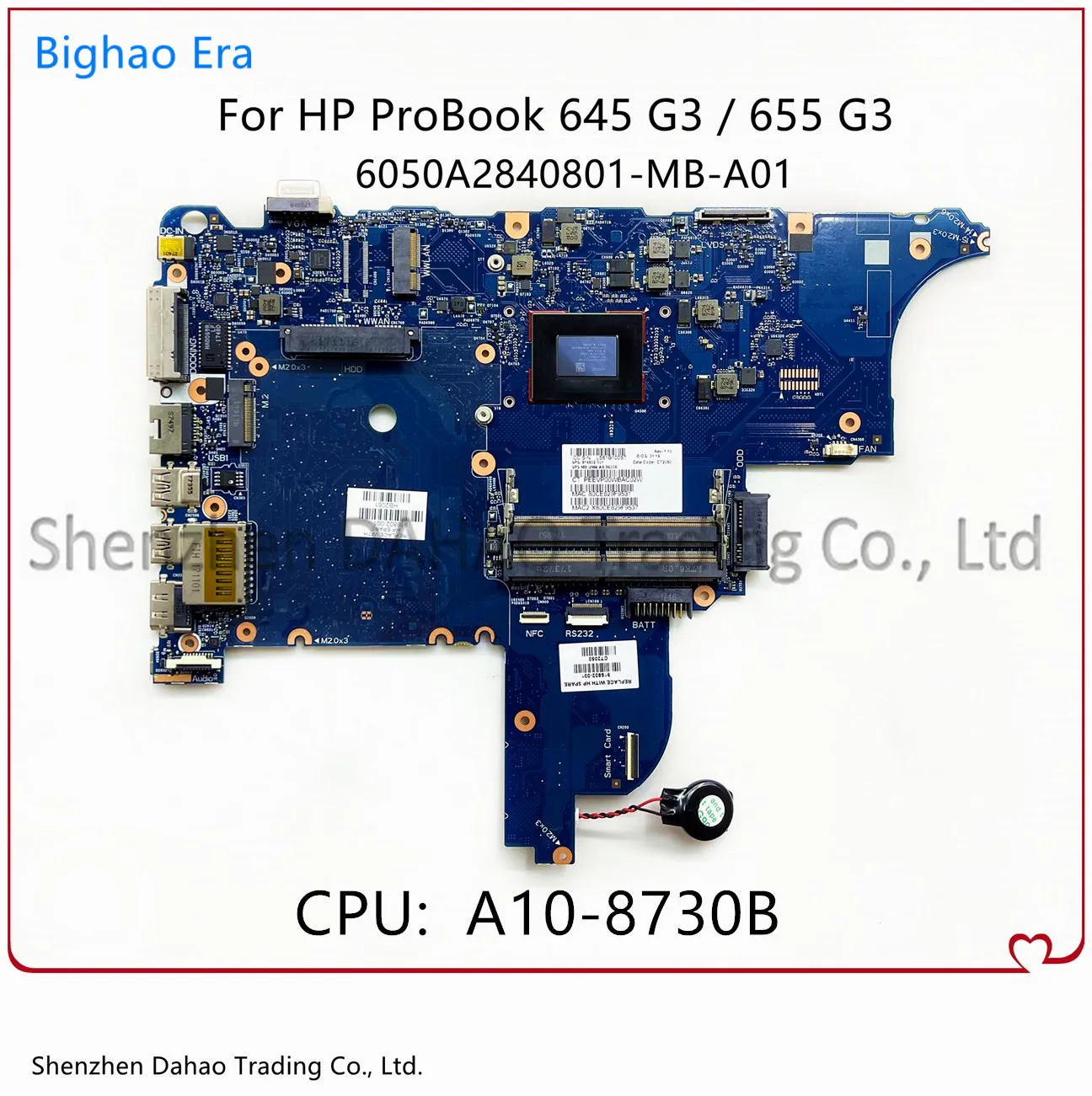 Материнская плата для ноутбука HP ProBook 645 G3 655 G3 с процессором A10-8730B 6050A2840801-MB-A01 916803-601 916803-001 100% полностью протестирована
Материнская плата для ноутбука HP ProBook 645 G3 655 G3 с процессором A10-8730B 6050A2840801-MB-A01 916803-601 916803-001 100% полностью протестирована