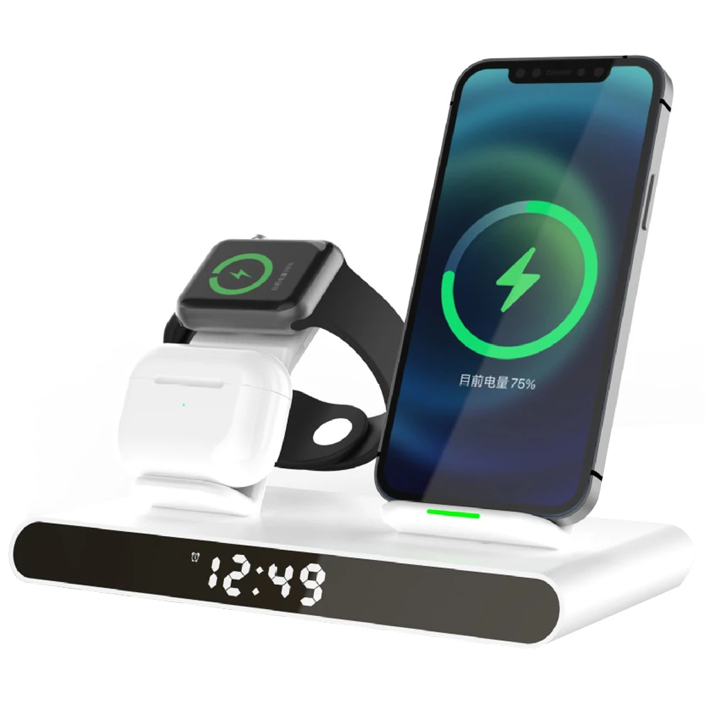 3 in 1 Wireless Charger Stand For iPhone13 12 11 Pro Max Mini Qi Fast Charging Dock Station For Apple Watch 7 6 SE AirPods Pro
3 in 1 Wireless Charger Stand For iPhone13 12 11 Pro Max Mini Qi Fast Charging Dock Station For Apple Watch 7 6 SE AirPods Pro