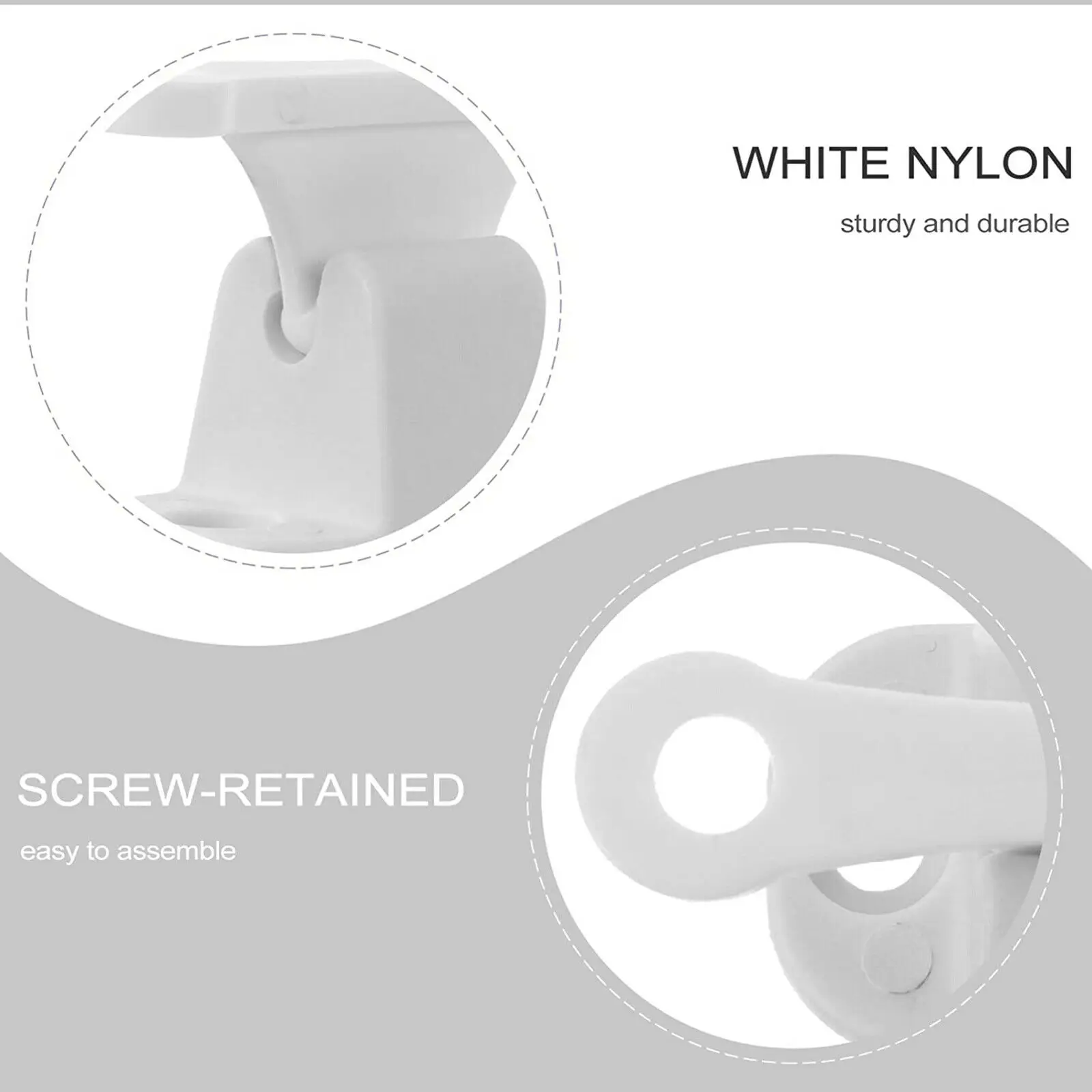 2pcs Door Catch Nylon White Door Holder T-shaped Warehouse Door Suction Positioning Door Buckle For Caravan Motorhome Caravan Bo
2pcs Door Catch Nylon White Door Holder T-shaped Warehouse Door Suction Positioning Door Buckle For Caravan Motorhome Caravan Bo
