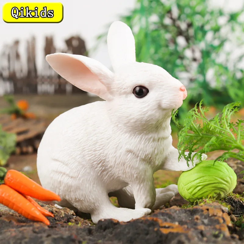 Children's Cognitive Solid Simulation Farm Animal Model Rabbit Large White Rabbit Jade Rabbit Toy Desktop Decoration Handmade
Children's Cognitive Solid Simulation Farm Animal Model Rabbit Large White Rabbit Jade Rabbit Toy Desktop Decoration Handmade