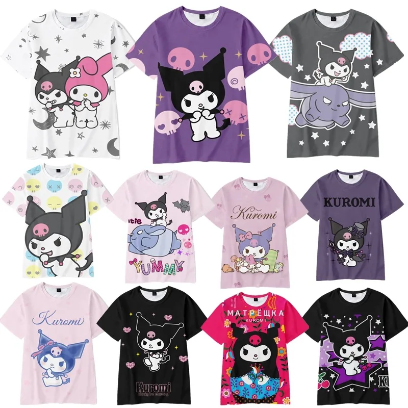 Kuromi Short Sleeve Crewneck T-shirt Women's Day Comic Cute Role Play Loose Girly T-shirt Fashion Anime Cartoon Summer Girl Gift
Kuromi Short Sleeve Crewneck T-shirt Women's Day Comic Cute Role Play Loose Girly T-shirt Fashion Anime Cartoon Summer Girl Gift