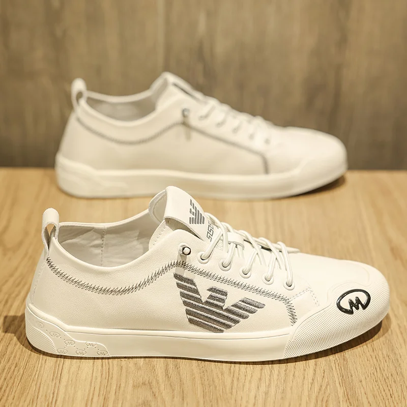 High quality Mens Leather Casual Shoes Fashion White Sneakers Men Luxury Black Designer Shoes Flat Skateboard Sneakers Male
High quality Mens Leather Casual Shoes Fashion White Sneakers Men Luxury Black Designer Shoes Flat Skateboard Sneakers Male