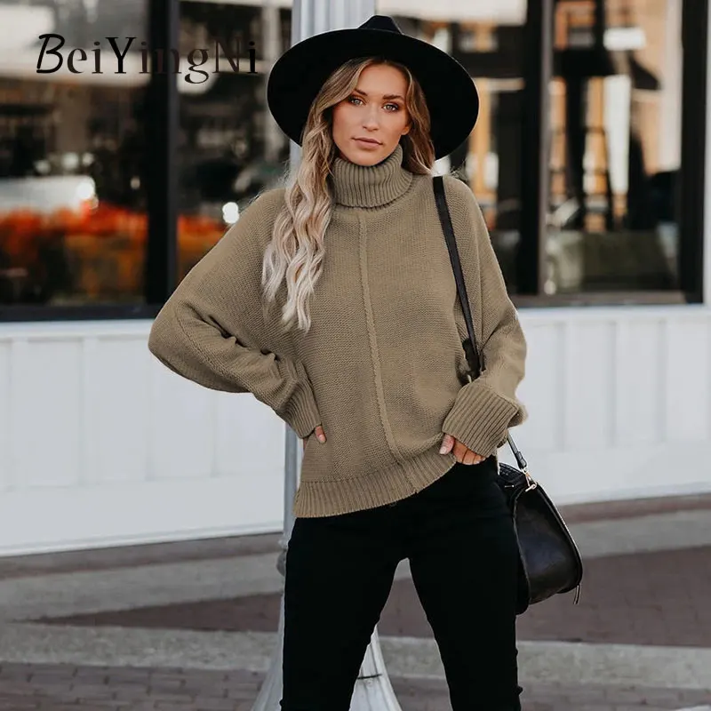 Beiyingni 2022 Sweater For Women's Turtleneck Solid Thicken OL Fashion Knitting Pullover Female Loose Streetwear Khaki Jumper
Beiyingni 2022 Sweater For Women's Turtleneck Solid Thicken OL Fashion Knitting Pullover Female Loose Streetwear Khaki Jumper