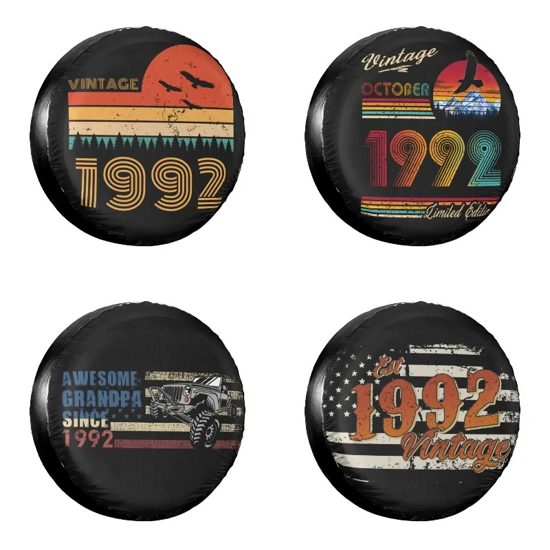 Born In 1992 Spare Wheel Tire Cover Case Bag Pouch for Suzuki Mitsubish 29th Birthday Anniversary Vehicle Accessories
Born In 1992 Spare Wheel Tire Cover Case Bag Pouch for Suzuki Mitsubish 29th Birthday Anniversary Vehicle Accessories