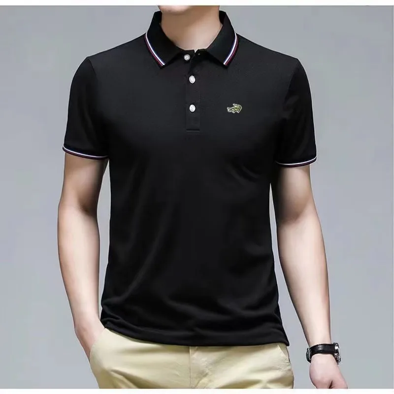 CARTELO New Design Short-Sleeved Polo Men's Polo Shirt Smart Casual Embroidered Polo Men's Solid Color Business Wear Slim Top
CARTELO New Design Short-Sleeved Polo Men's Polo Shirt Smart Casual Embroidered Polo Men's Solid Color Business Wear Slim Top