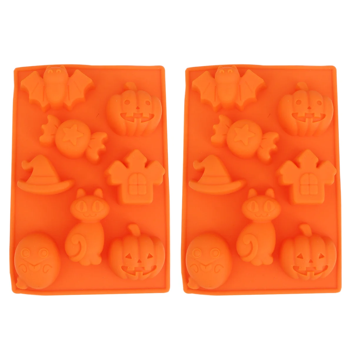 2Pcs Halloween Small Pumpkin Cat Silicone Moulds Mold for Chocolate and Cake 
2Pcs Halloween Small Pumpkin Cat Silicone Moulds Mold for Chocolate and Cake