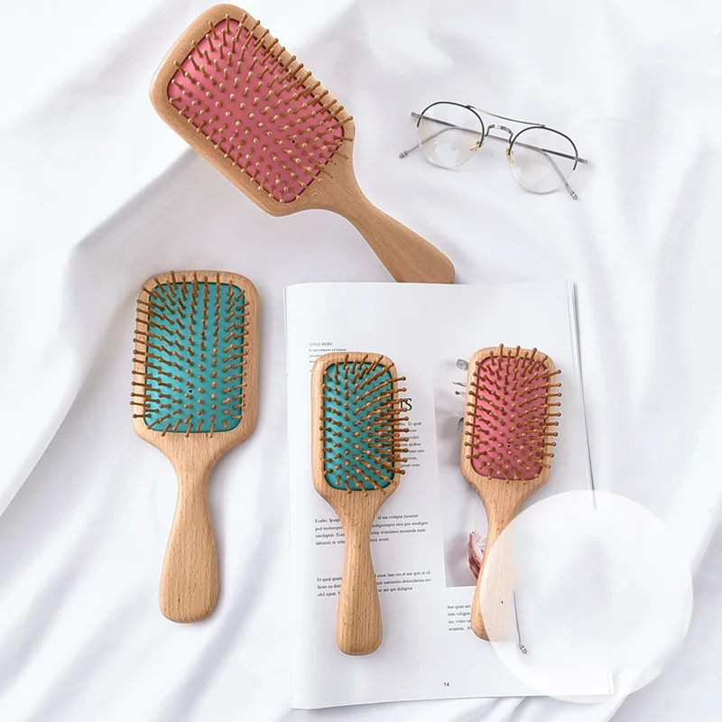 Silicone Air Cushion Massage Comb Hand-held Wooden Large Plate Comb Airbag Comb Size Square Hair Comb Containing Gift Box
Silicone Air Cushion Massage Comb Hand-held Wooden Large Plate Comb Airbag Comb Size Square Hair Comb Containing Gift Box