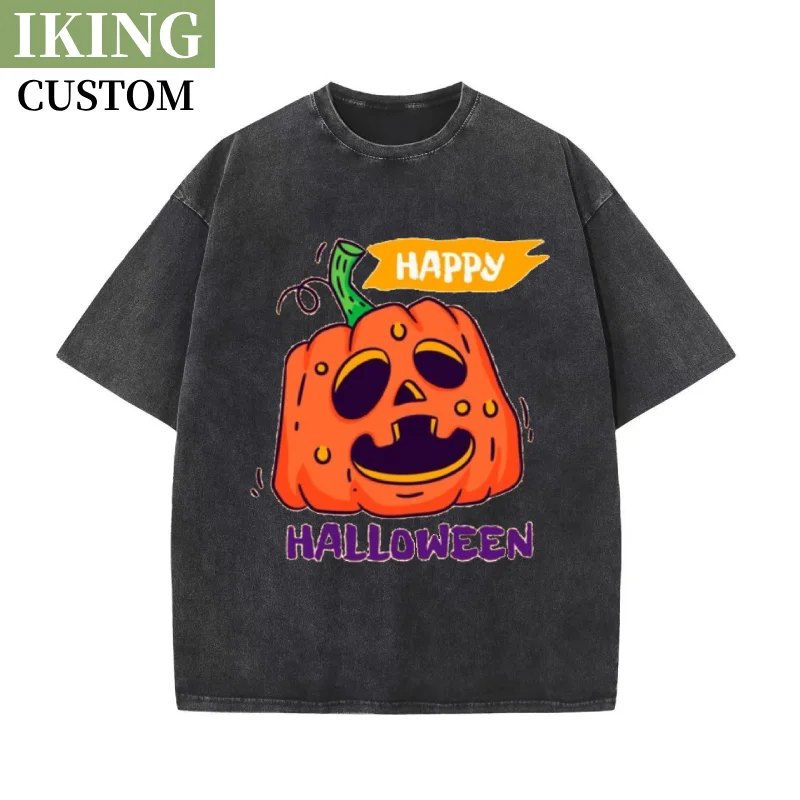 Halloween Pumpkin Printing Women T-shirts Man Washed T Shirt Casual Halloween Cute Funny Loose Tees Shirts Short Sleeve Tops
Halloween Pumpkin Printing Women T-shirts Man Washed T Shirt Casual Halloween Cute Funny Loose Tees Shirts Short Sleeve Tops