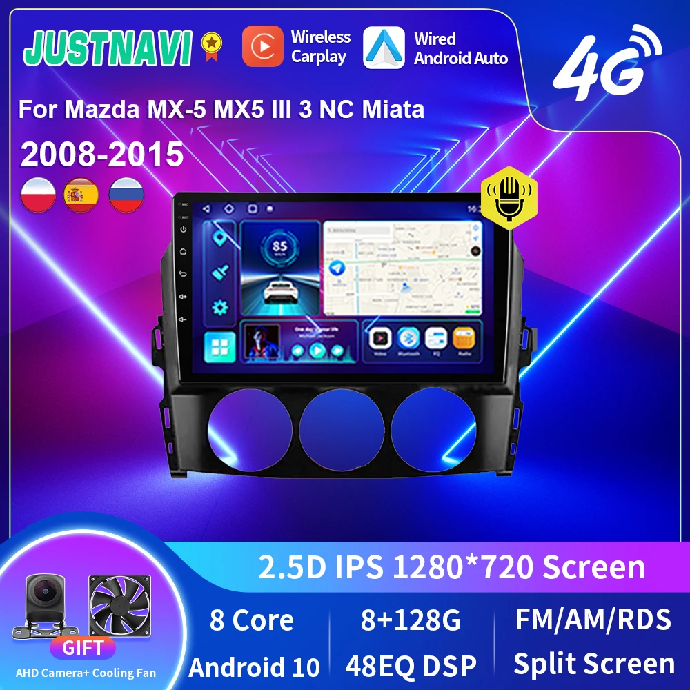 Автомобильная магнитола JUSTNAVI для Mazda MX-5 MX5 III 3 NC Miata 2008-2015 Android автомобильный стерео Мультимедийный видеоплеер Navi GPS No 2din DVD 
Автомобильная магнитола JUSTNAVI для Mazda MX-5 MX5 III 3 NC Miata 2008-2015 Android автомобильный стерео Мультимедийный видеоплеер Navi GPS No 2din DVD
