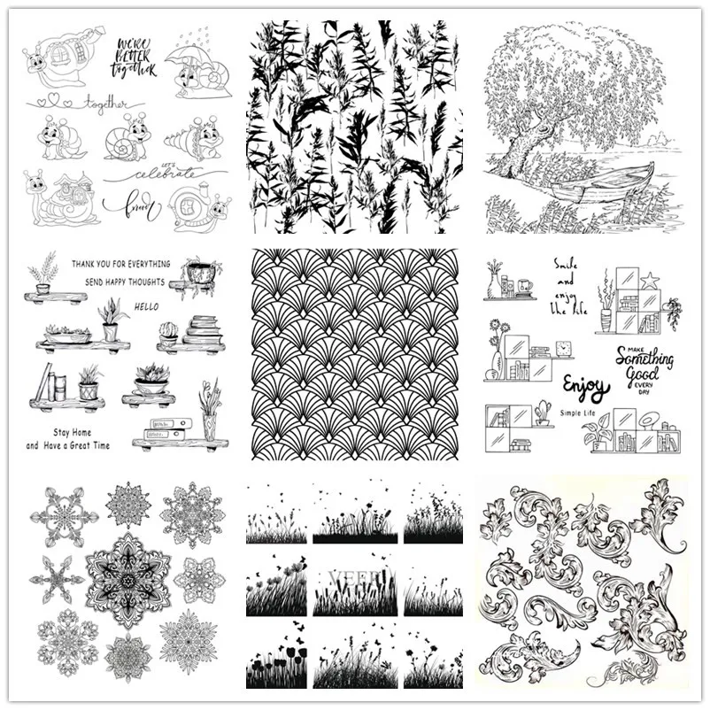 AZSG Scenery & Background Clear Stamps For DIY Scrapbooking Decorative Card Making Craft Fun Decoration Supplies 14*14cm
AZSG Scenery & Background Clear Stamps For DIY Scrapbooking Decorative Card Making Craft Fun Decoration Supplies 14*14cm