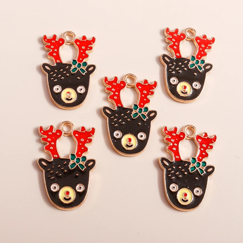 10pcs Cartoon Animal Deer Charms Enamel Christmas Antles Charms Pendants for Jewelry Making DIY Necklaces Earrings Crafts Supply
10pcs Cartoon Animal Deer Charms Enamel Christmas Antles Charms Pendants for Jewelry Making DIY Necklaces Earrings Crafts Supply