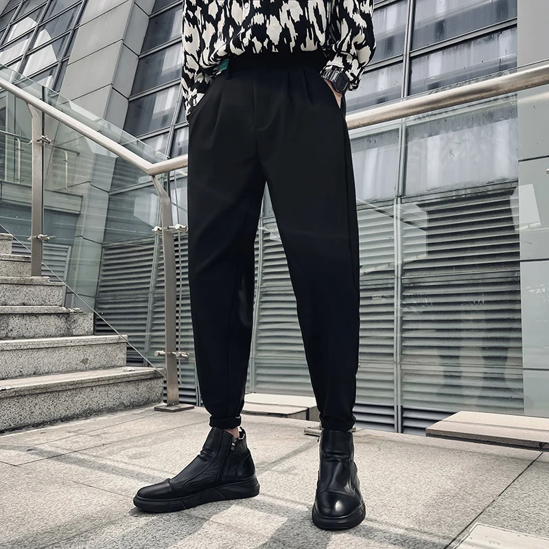 Hot Sale Solid Summer Loose Ankle Length Harem Pants Men Clothing 2022 Simple All Match Drape Joggers Trousers Streetwear 2Color
Hot Sale Solid Summer Loose Ankle Length Harem Pants Men Clothing 2022 Simple All Match Drape Joggers Trousers Streetwear 2Color