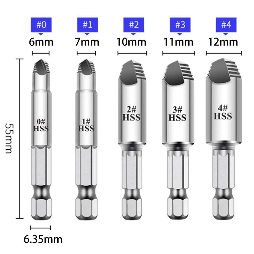 1PC Broken Screw Extractor Remover Set Easy Out Damaged Stripped Drill Bits Bolt Removal Rusted Broken Wire Extractor
1PC Broken Screw Extractor Remover Set Easy Out Damaged Stripped Drill Bits Bolt Removal Rusted Broken Wire Extractor