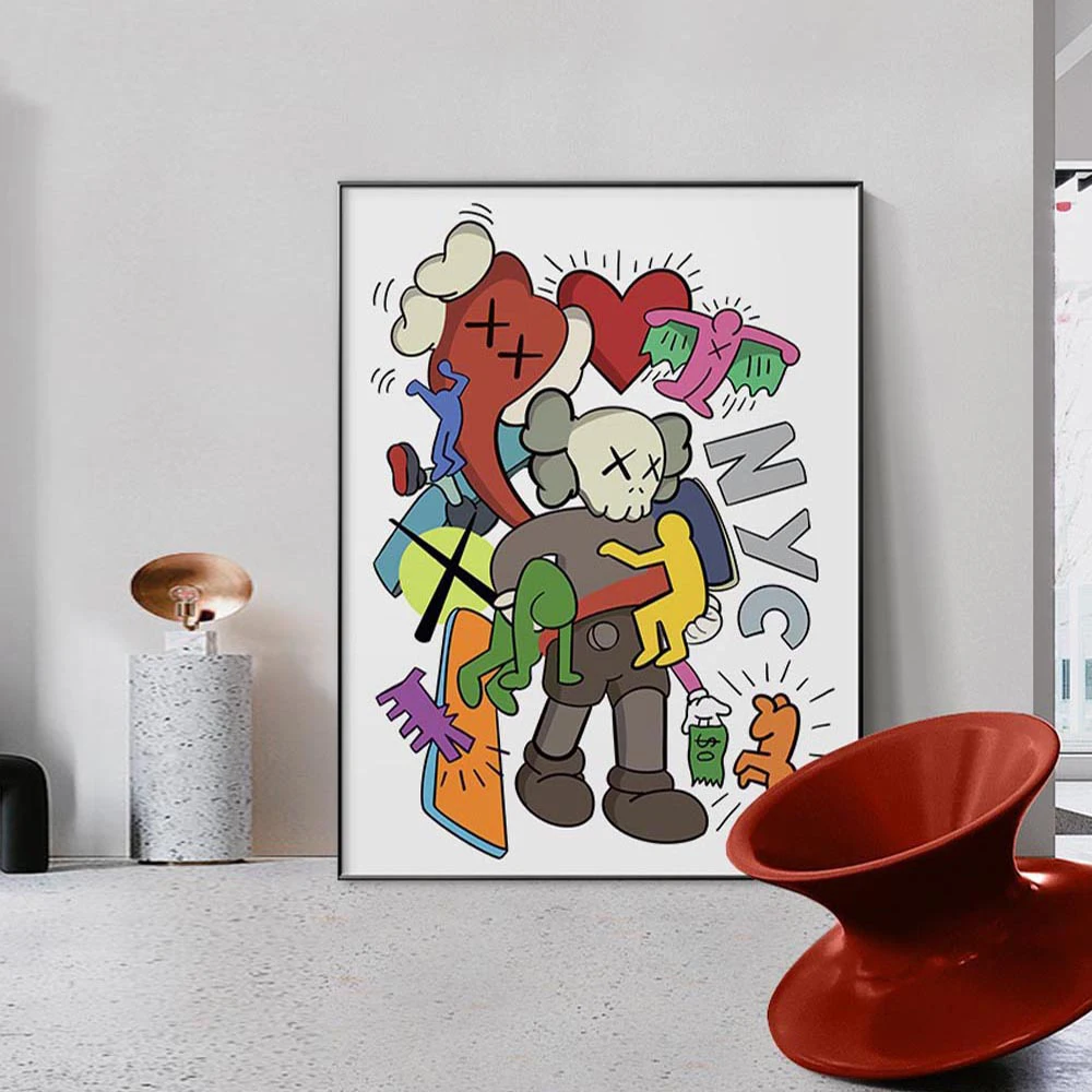 Pop Street Artwork Abstract Canvas Paintings Fashion Cartoon Posters and Prints Creative Pictures for Modern Home Room Decor
Pop Street Artwork Abstract Canvas Paintings Fashion Cartoon Posters and Prints Creative Pictures for Modern Home Room Decor