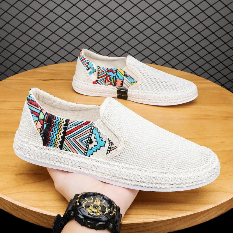 Winte Men Canvas Shoes Ice Plush Warm Shoe Lazy Shoe Casual Shoes Slip-on Hemp Shoes Graffiti Espadrilles Men Footwear Flats New
Winte Men Canvas Shoes Ice Plush Warm Shoe Lazy Shoe Casual Shoes Slip-on Hemp Shoes Graffiti Espadrilles Men Footwear Flats New