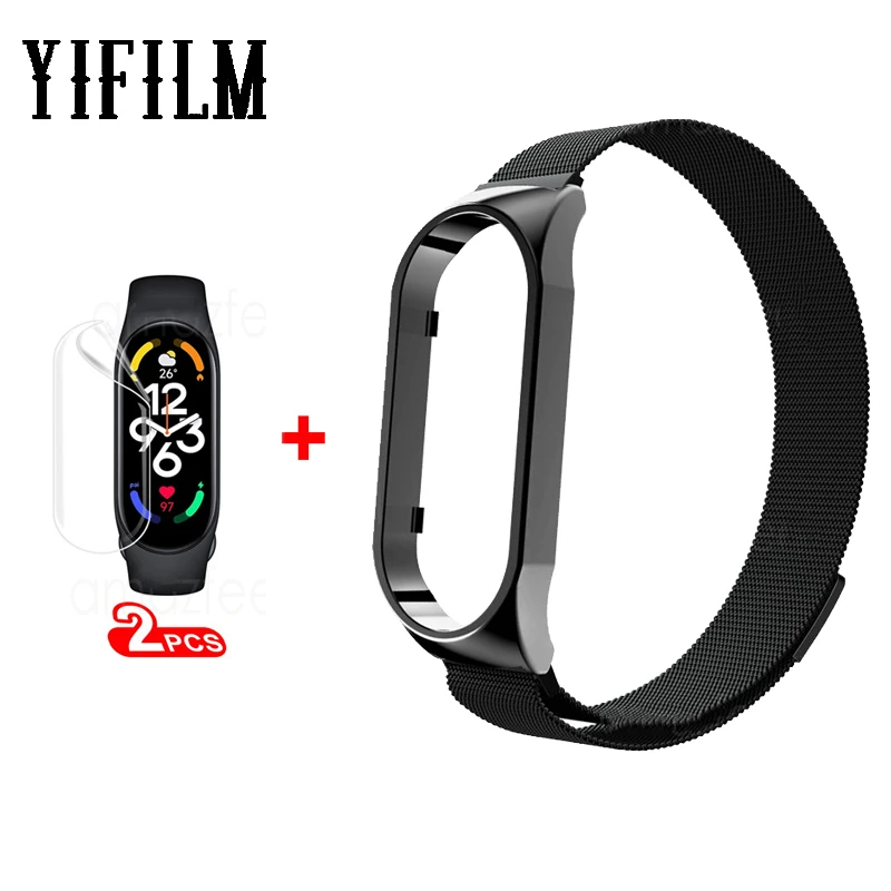 Strap For Xiaomi Mi Band 7 Smartwatch Band Accessories Stainless Steel Magnetic Loop Bracelet For Mi Band 7 Wrist Band Film
Strap For Xiaomi Mi Band 7 Smartwatch Band Accessories Stainless Steel Magnetic Loop Bracelet For Mi Band 7 Wrist Band Film