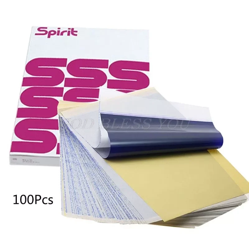 100 Sheets Tattoo Transfer Paper A4 Size Thermal Stencil Carbon Copier Spirit Stencil Carbon Drop Shipping
100 Sheets Tattoo Transfer Paper A4 Size Thermal Stencil Carbon Copier Spirit Stencil Carbon Drop Shipping