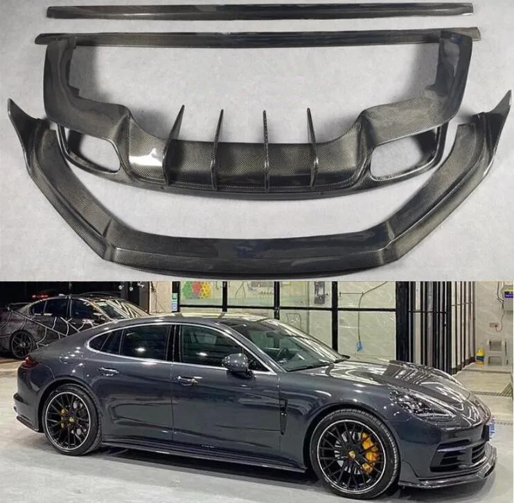 Carbon Fiber Body Kit Car Front Rear Bumper Lip Diffuser Cover Side Skirt For Porsche Panamera 971 Turbo S 2017 2018 2019 2020
Carbon Fiber Body Kit Car Front Rear Bumper Lip Diffuser Cover Side Skirt For Porsche Panamera 971 Turbo S 2017 2018 2019 2020