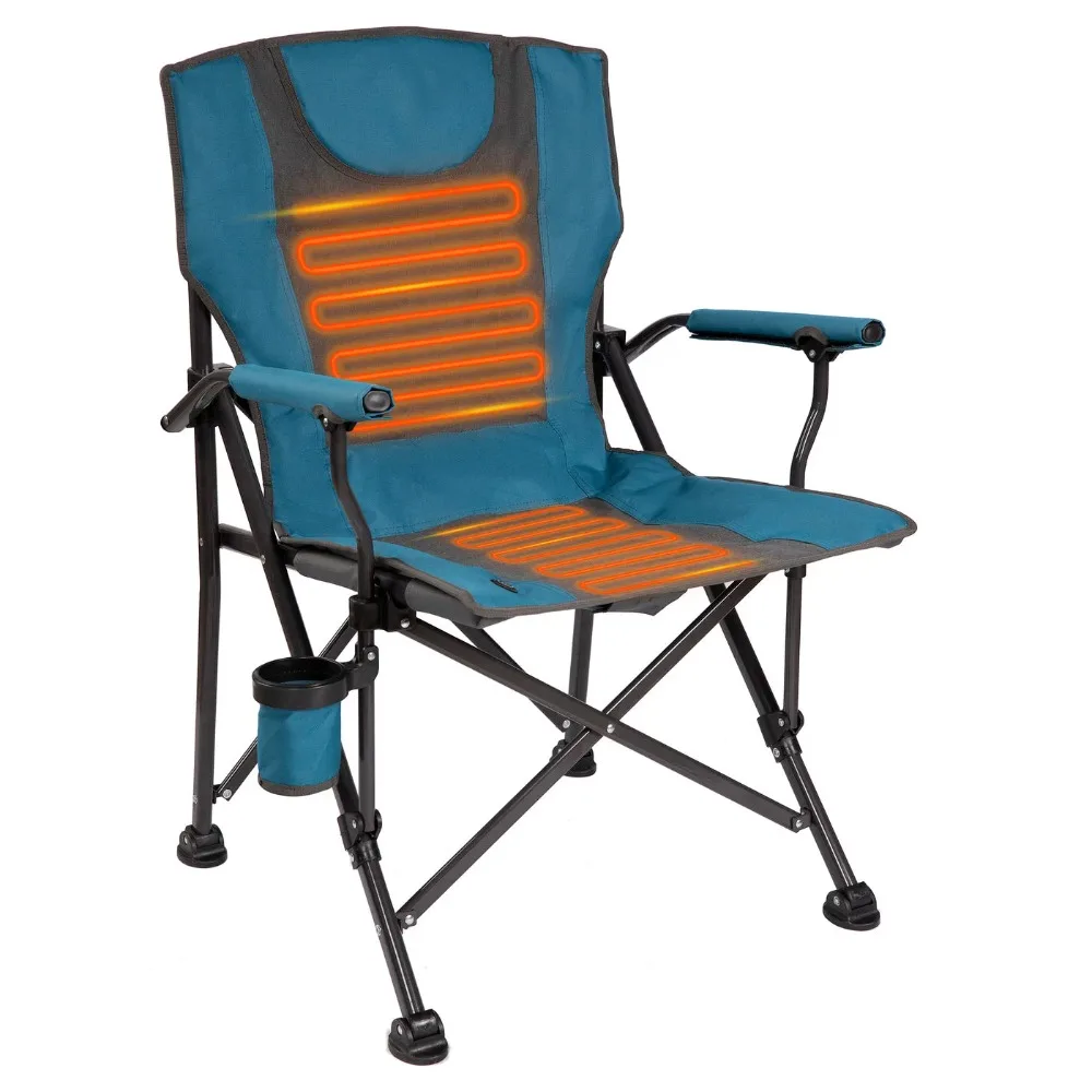 Folding Beach Chairs Luxury Heated Portable Camp Chair - Blue/Grey - Great for Camping Free Shipping Sports and the Beach Lounge
Folding Beach Chairs Luxury Heated Portable Camp Chair - Blue/Grey - Great for Camping Free Shipping Sports and the Beach Lounge
