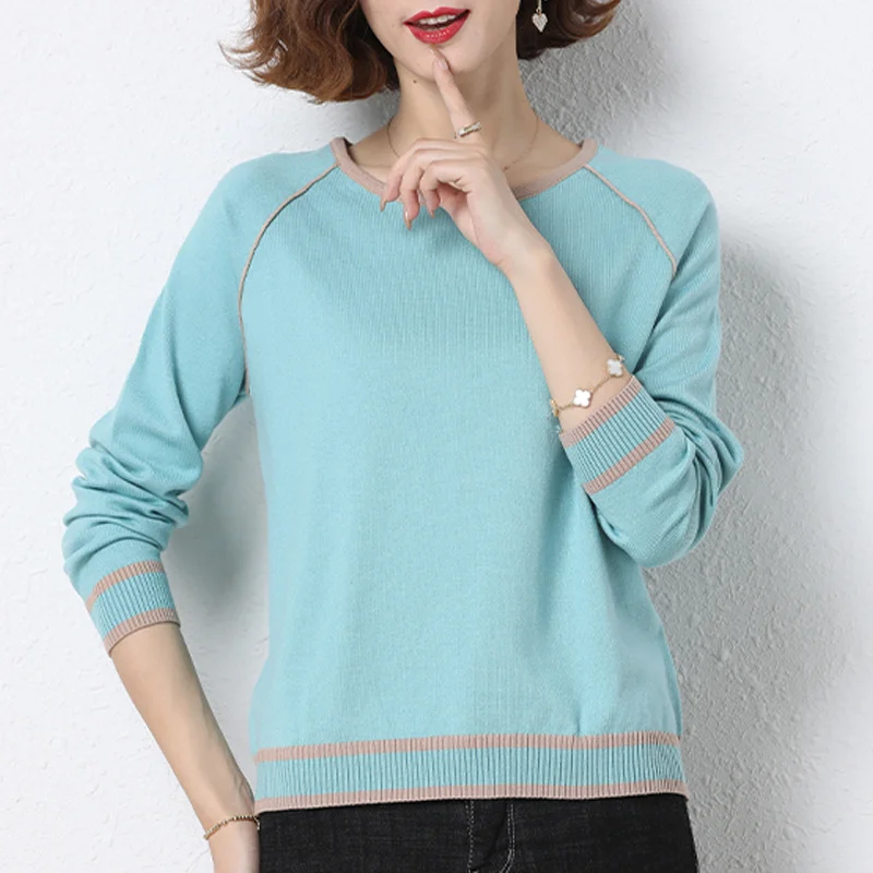 Ladies Striped Pullovers Women Sweater Elastic 2022 Spring Fall Long Sleeve Korean Fashion Clothes Short Crewneck Harajuku Thin
Ladies Striped Pullovers Women Sweater Elastic 2022 Spring Fall Long Sleeve Korean Fashion Clothes Short Crewneck Harajuku Thin