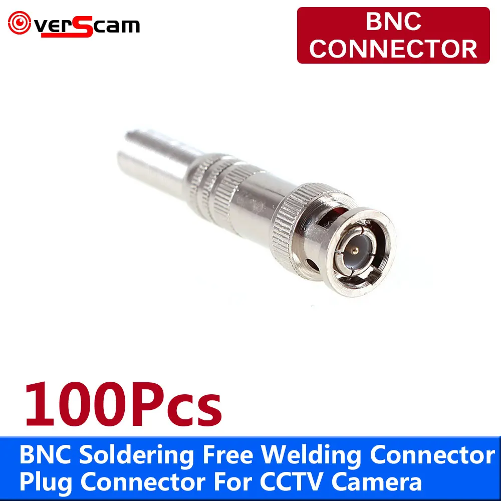 100pcs/lot BNC Male Connector for RG-59 Coaxical Cable, Brass End, Crimp, Cable Screwing, CCTV Camera BNC connector
100pcs/lot BNC Male Connector for RG-59 Coaxical Cable, Brass End, Crimp, Cable Screwing, CCTV Camera BNC connector