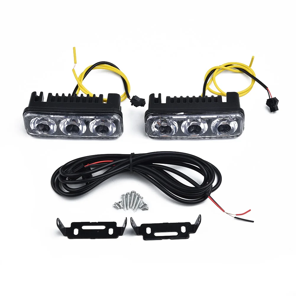2pcs 12V 3-LED White DRL Amber Daytime Running Lights Turn Signal Front Fog Lamp Lighting & Lamps Car Accessories
2pcs 12V 3-LED White DRL Amber Daytime Running Lights Turn Signal Front Fog Lamp Lighting & Lamps Car Accessories