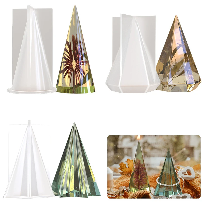 DIY Resin Mold Six Sides Cylindrical Cone Candle Pendulum Jewelry Silicone Mold 3D Silicone Mold for Candle Making Home Decor
DIY Resin Mold Six Sides Cylindrical Cone Candle Pendulum Jewelry Silicone Mold 3D Silicone Mold for Candle Making Home Decor